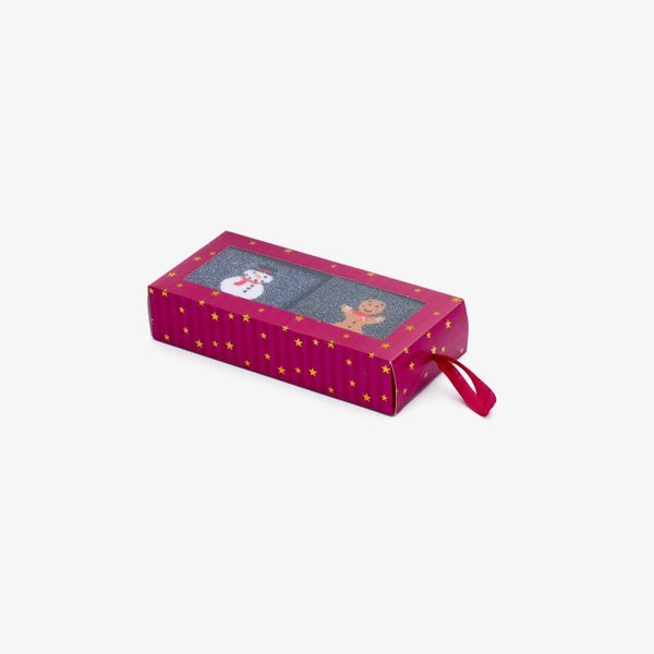 Giftbox Kerstmis - grijs
