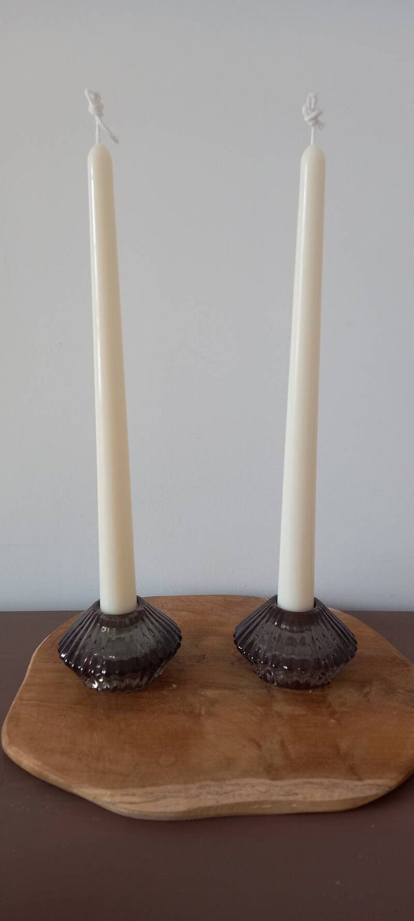 Cierge Fuseau Blanc Lot de 2