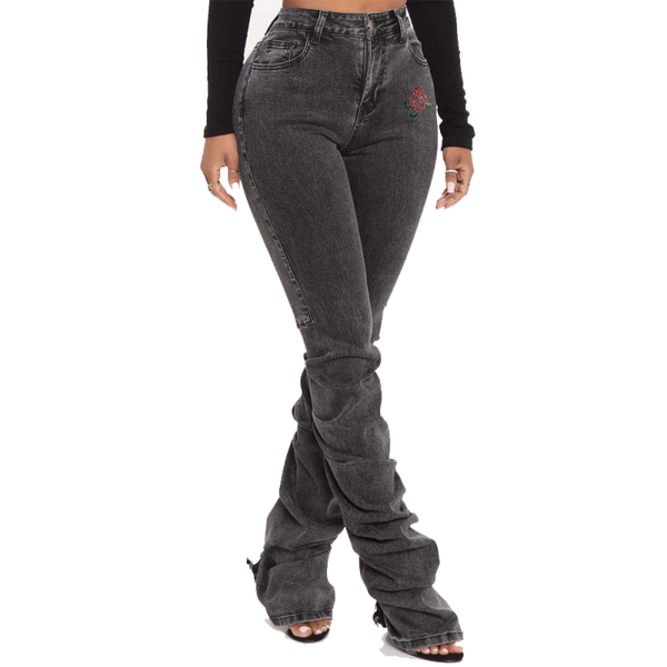 Casual Stacked Pants Sweatpants