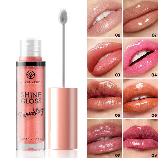 Glitter Lip Gloss Moisturizing Mirror Transparent