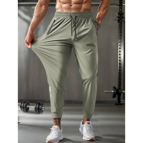 Men Running Pants Ice Silk Summer