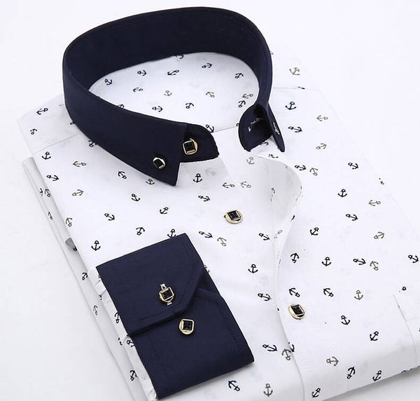 Men Blank Solid Color Long Sleeve