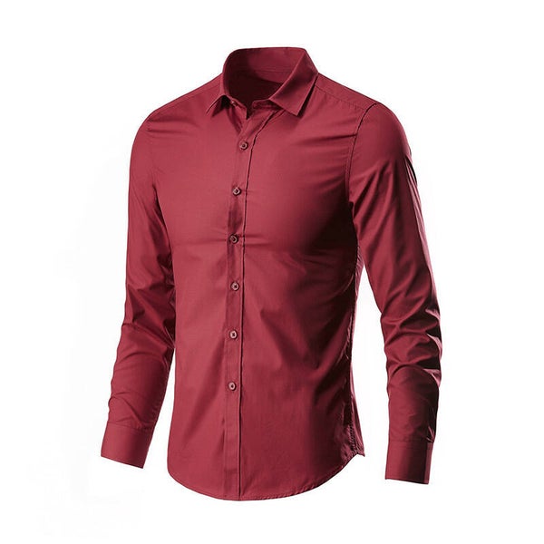 Cheap Men Office Formal Shirts Long/Short Sleeved