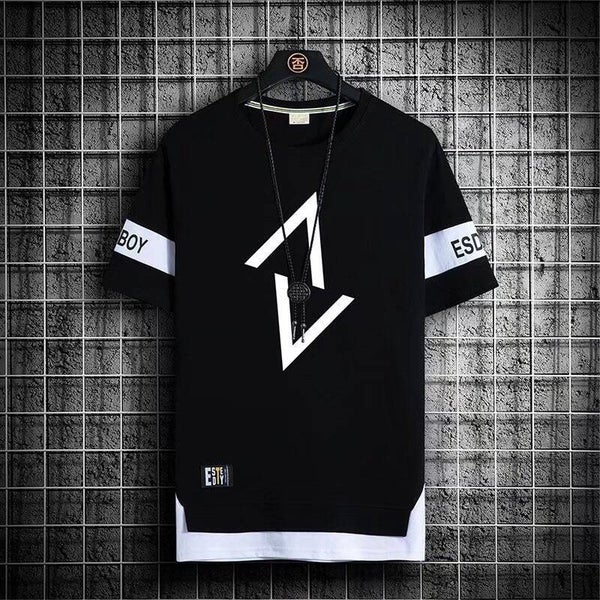 Summer Men's Plus Size Cartoon Letter