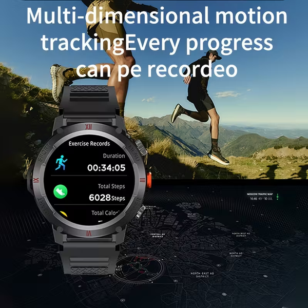 LIFEBEE Sports Smart Watch for Men: LED Lighting, Answer/Make Calls