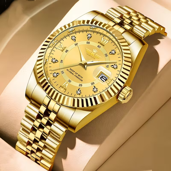 Elegant Business Casual Men'S Calendar Multifunctional Wristwatch