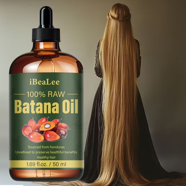 iBeaLee Raw Batana Oil - 50ml | Cold Pressed, Moisturizing Essential Oil for Hair,