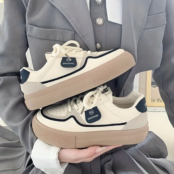 Women'S Low-Top Sneakers - All-Season Lace-Up Shoes
