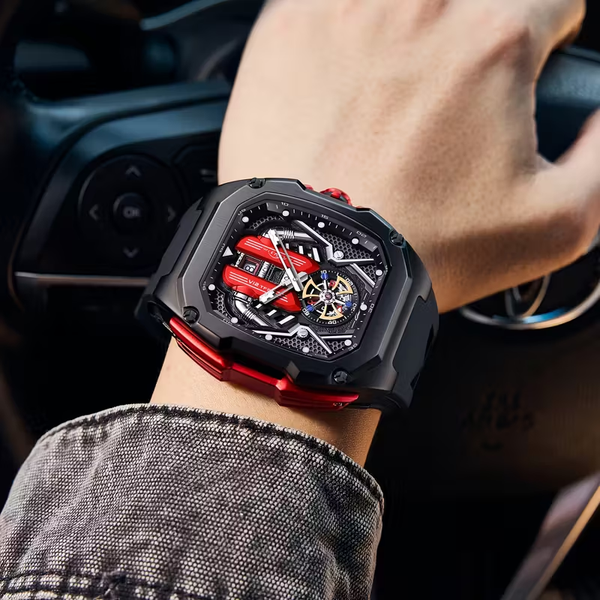 LILUOKE Men's Luxury Chronograph Watch with Luminous Analog
