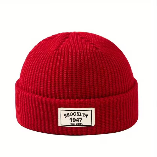 MAKEFGE Men's Fashion Knitted Beanie - Warm, Elastic Acrylic Winter Hat