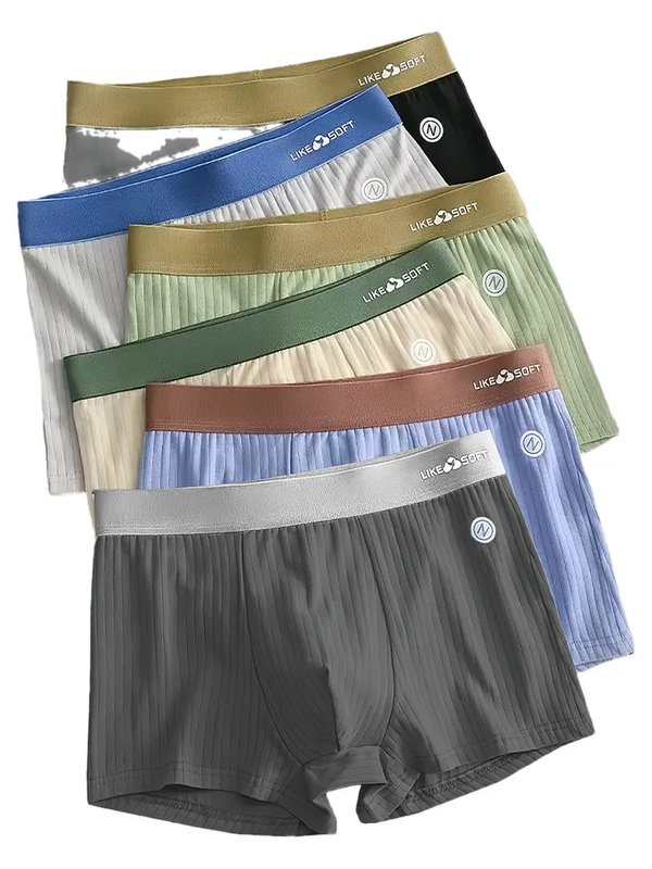 4 Pack Men's Boxer Briefs Underwear - High-Elasticity Soft