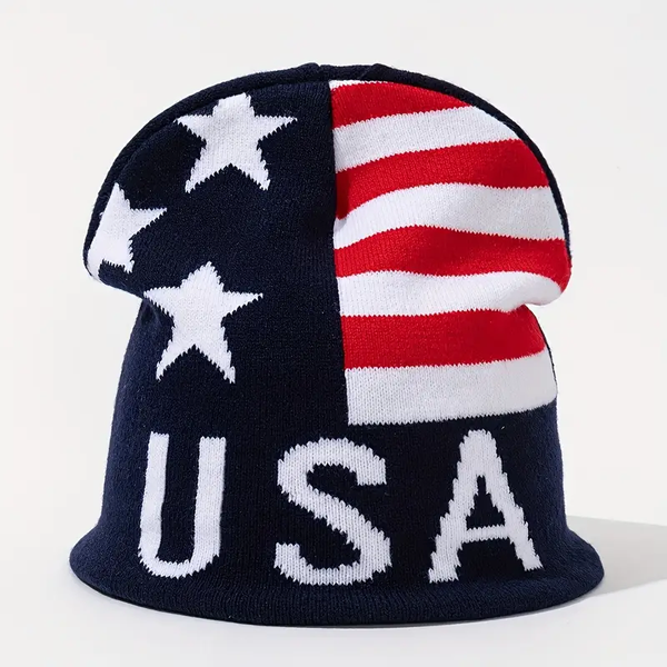 Patriotic USA Flag Beanie