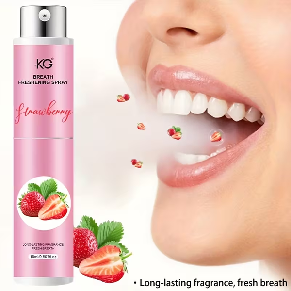 Bottle Fresh Breath Spray, Refreshing and Non-Irritating, Strawberry,