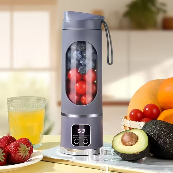 USB-Powered Portable Blender & Juicer with Digital Display