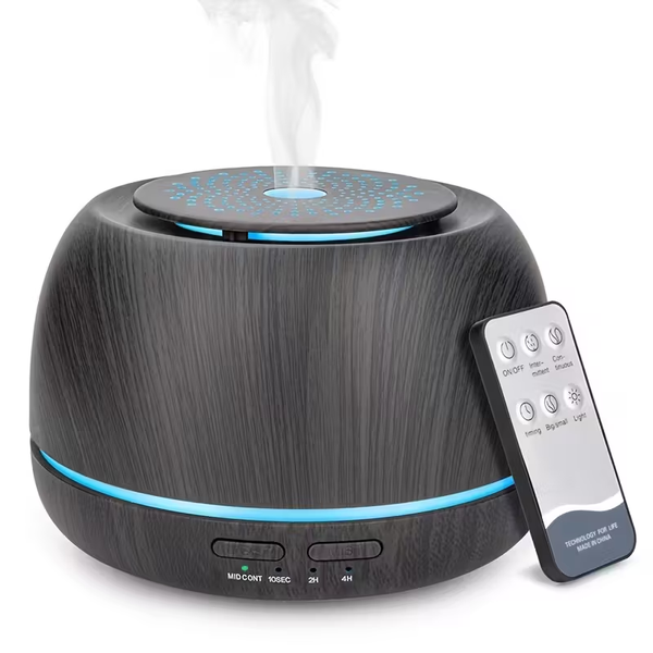 1pc 300ml Essential Oil Diffuser, Air Diffuser with Remote Control, USB-C Power Cord