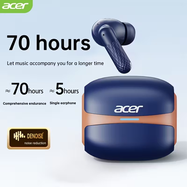 Acer OHR548 Wireless Headphones with 52dB Deep Sea Noise Reduction