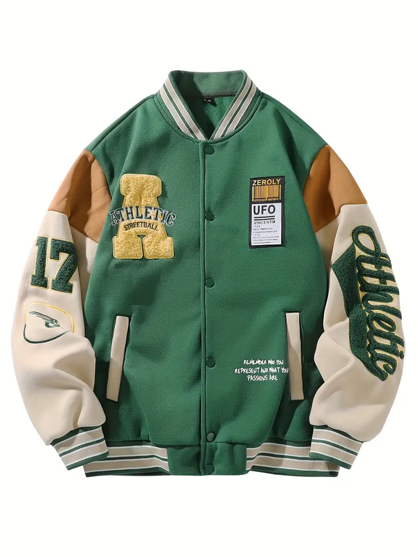 Men's Baseball Jacket with Athletic Dept