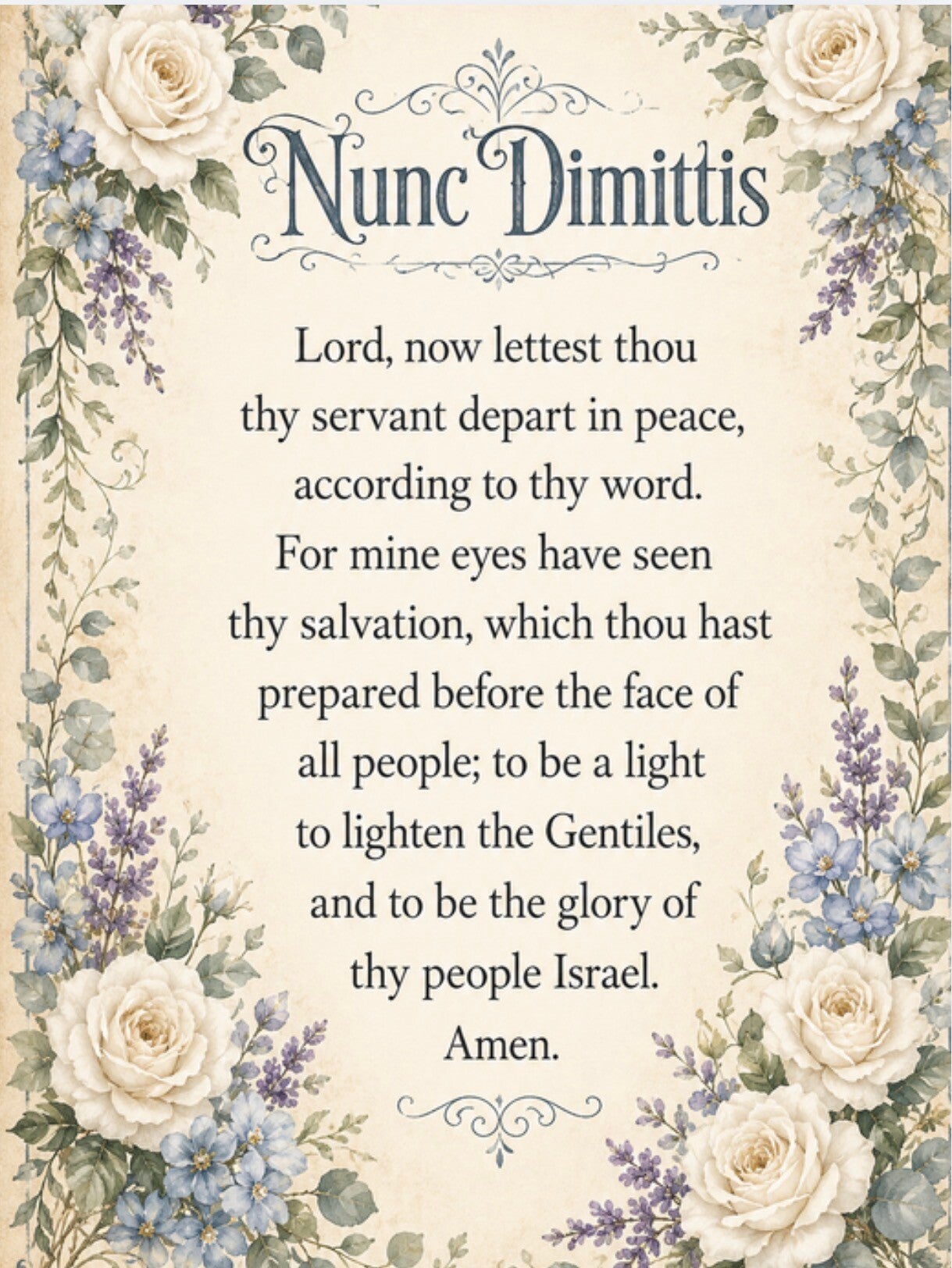 Nunc Dimittis
