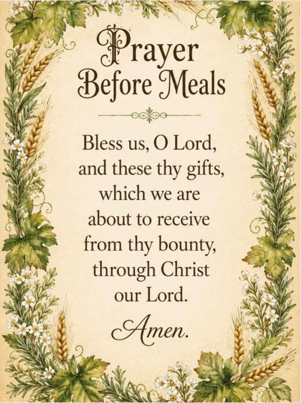 Prayer Before Meals