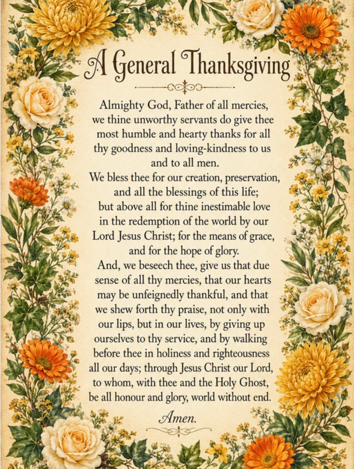 A General Thanksgiving
