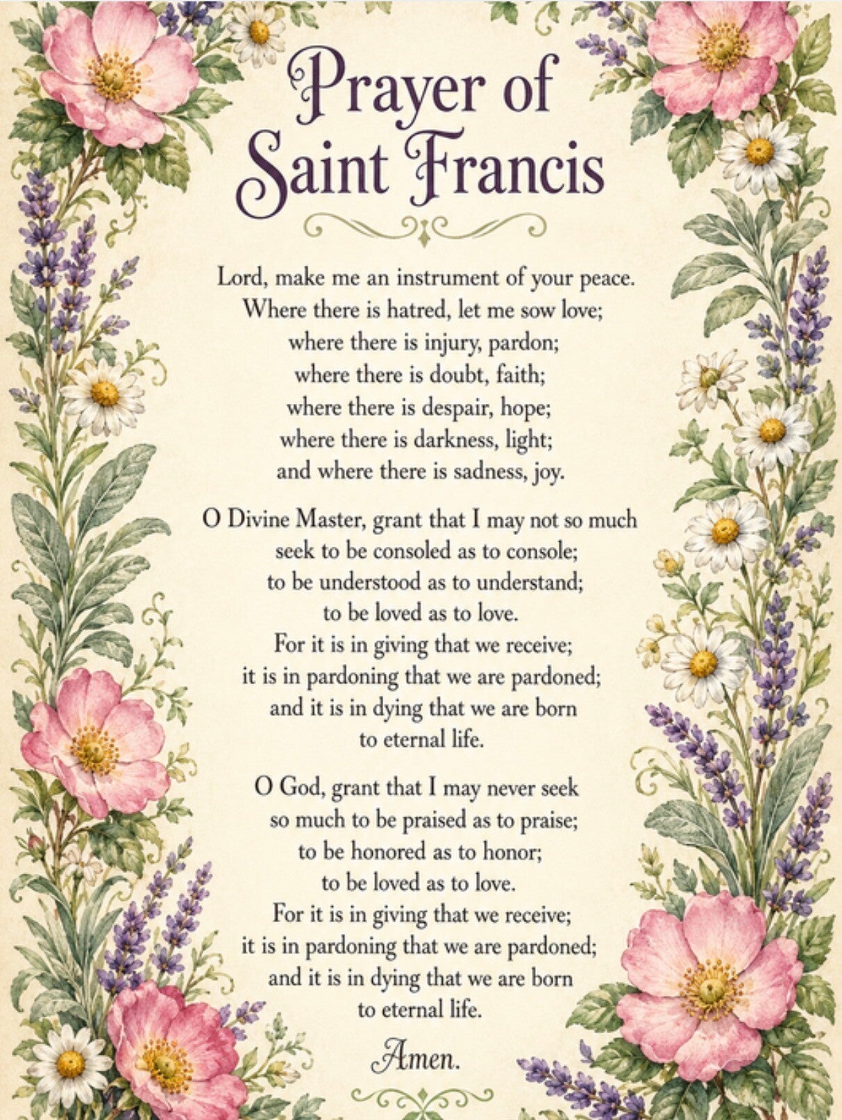 Prayer to St Francis