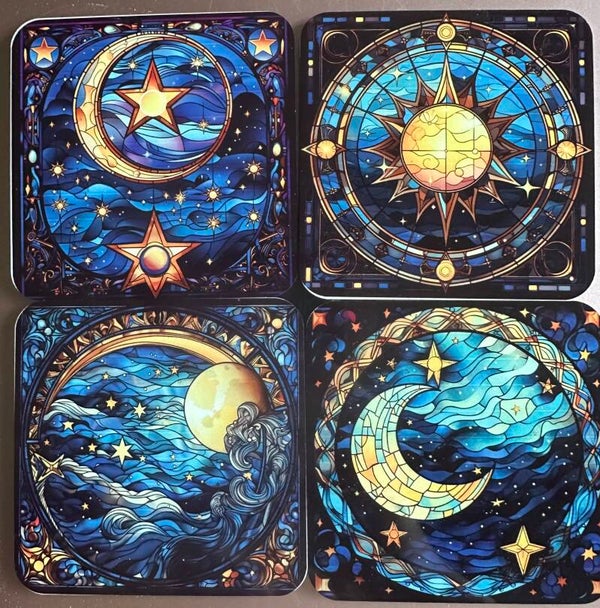 Celestial Coasters Set of 4