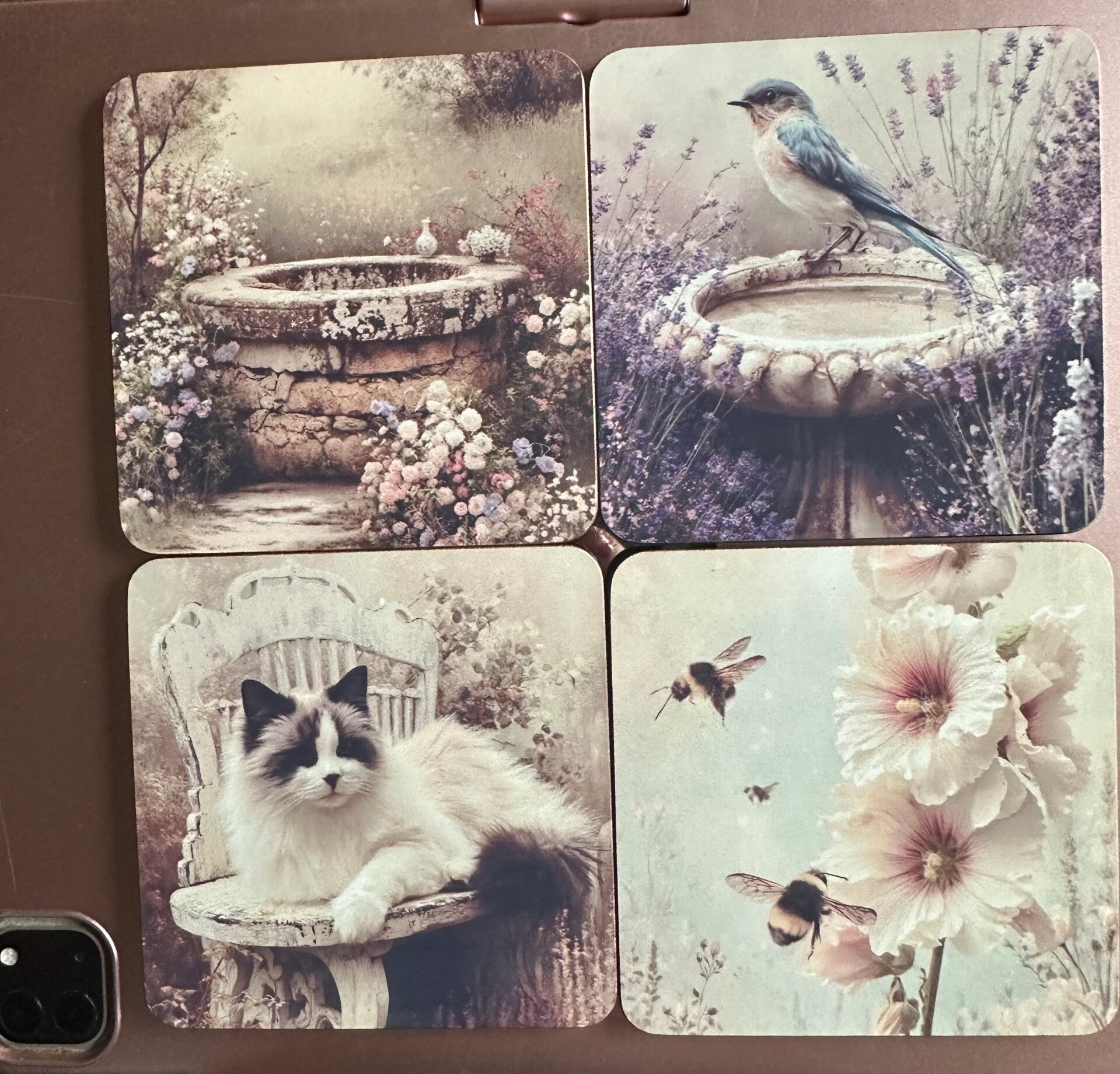 Country Garden Coasters Set of 4