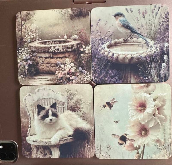 Country Garden Coasters Set of 4