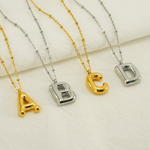 Bubble letter ketting