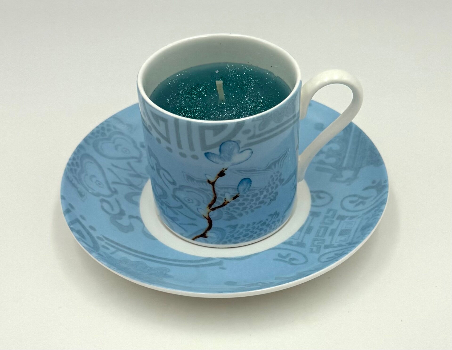 Kerze in Espressotasse