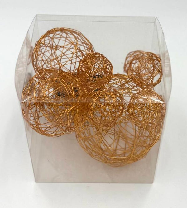 Kugeln aus Drat Goldfarbig