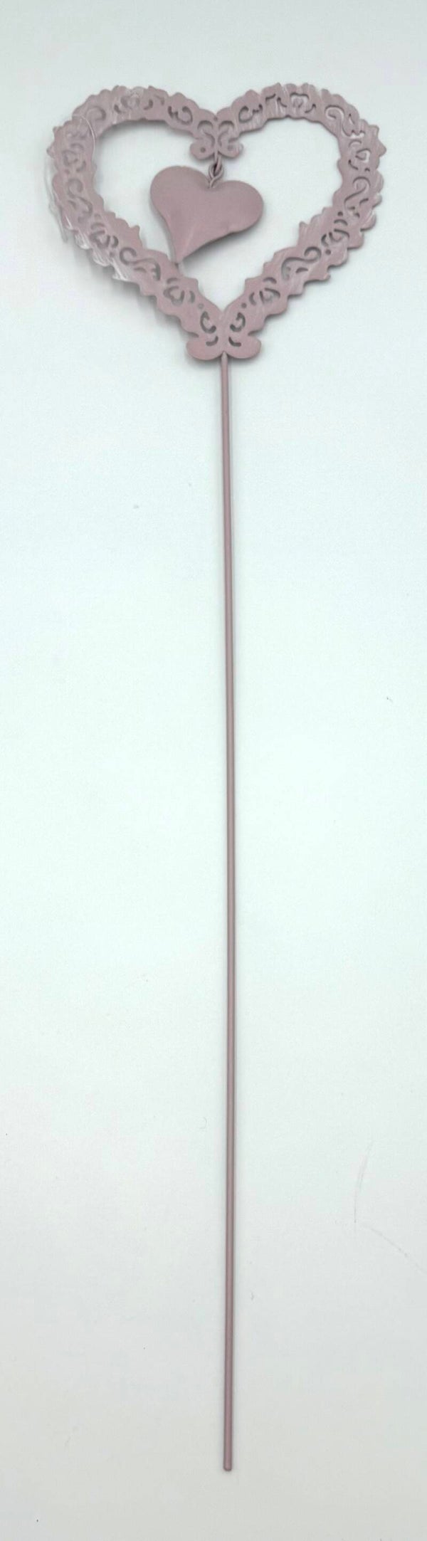 Stab mit Herz Rosa