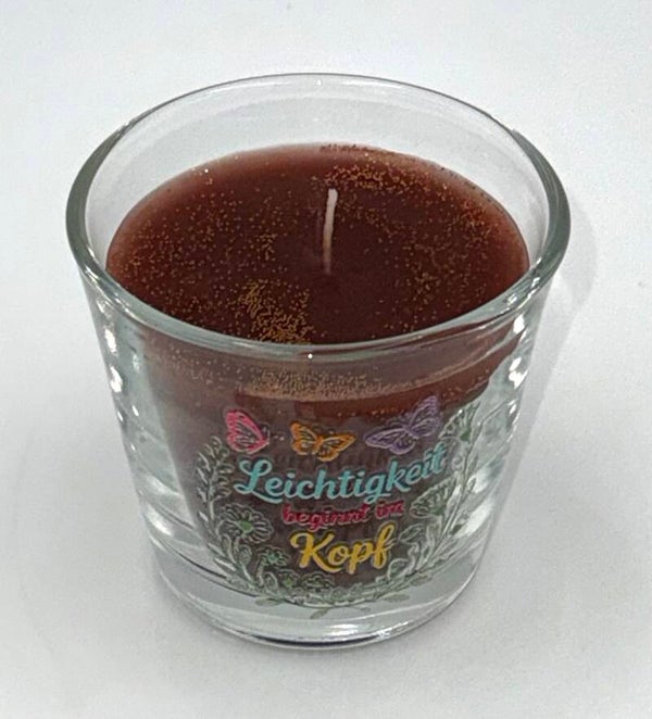 Kerze im Glas
