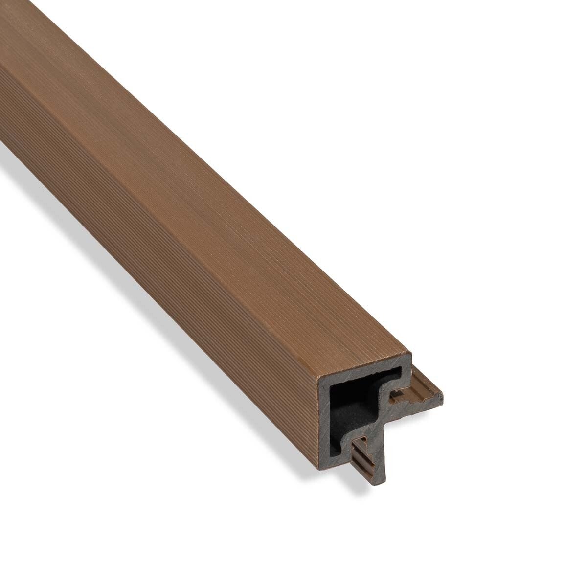 Buiten wandpanelen – Afdekprofiel hoek – Donker eiken – 290 x 5cm