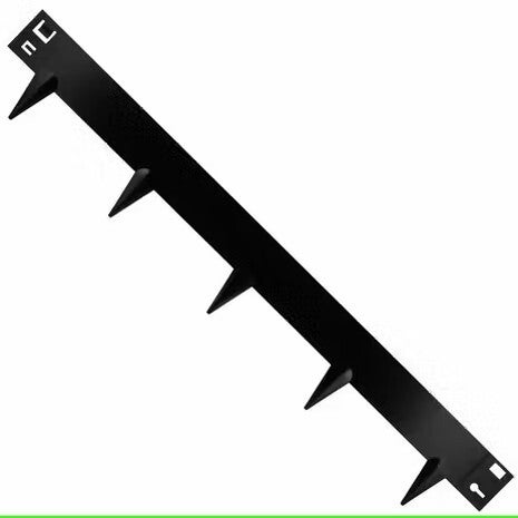 Borderrand zwart staal | 16 x 106 cm