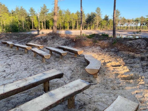 Eiken boombank - 2 meter