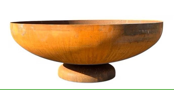 Waterschaal cortenstaal op voet - 120cm