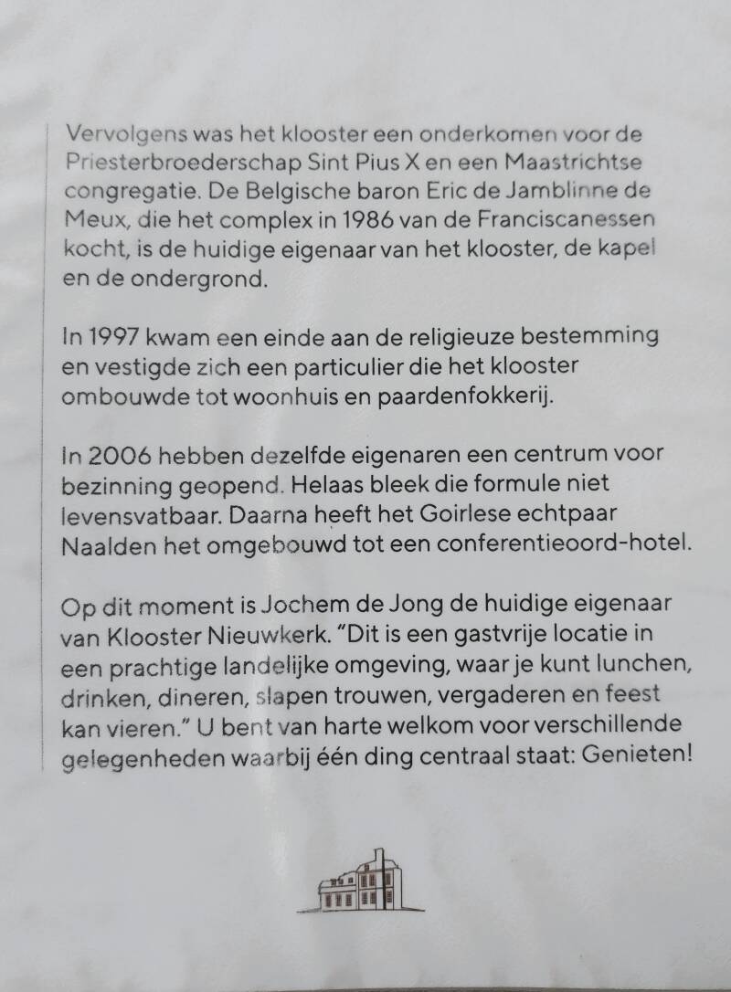 Klooster Nieuwkerk vervolg