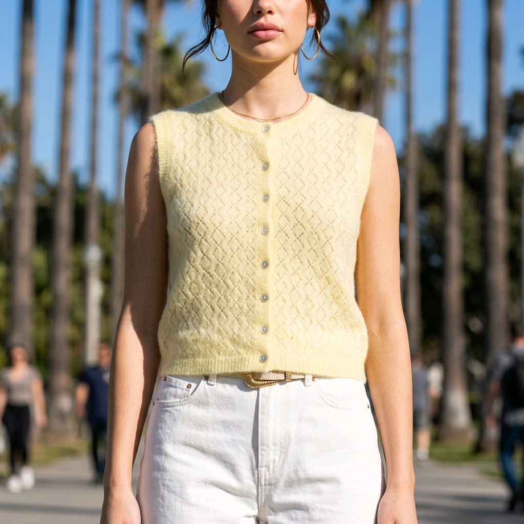 Gilet Pastel Yellow