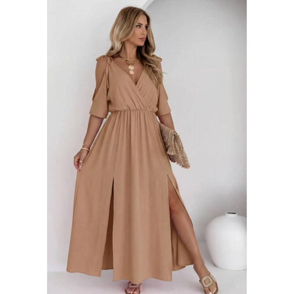 Kleed Bruin met split