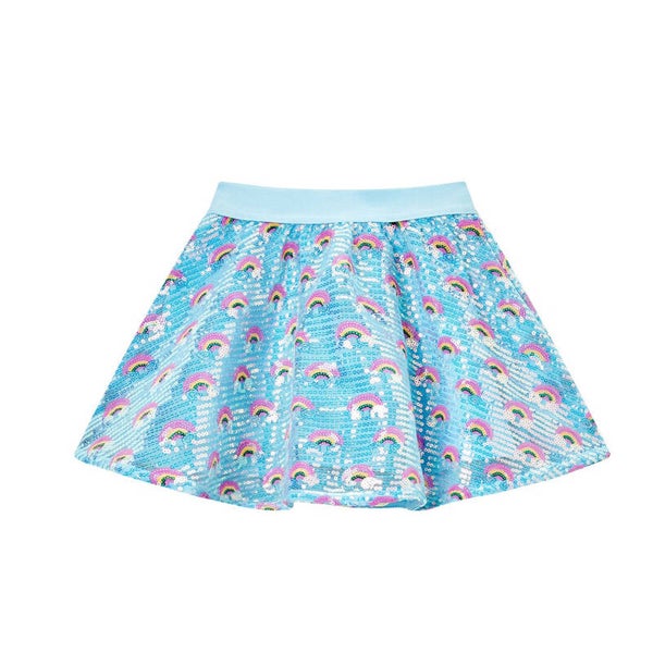 Rokje Becca Regenboog Blauw Someone