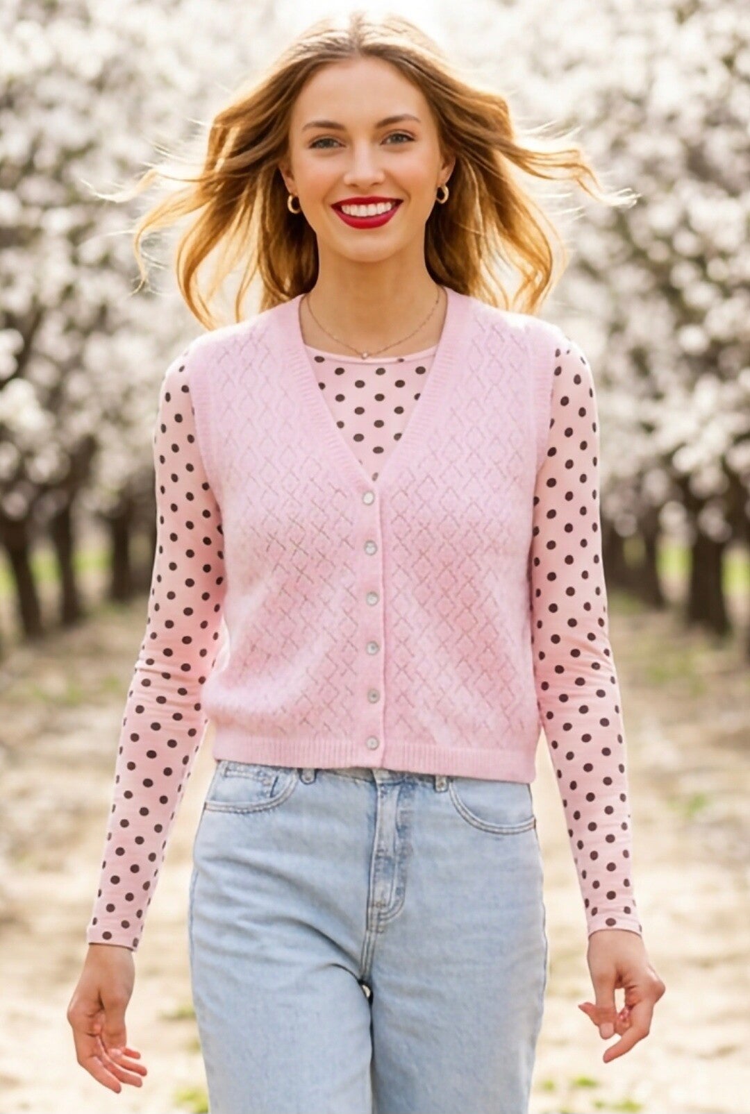 Gilet Pastel Pink