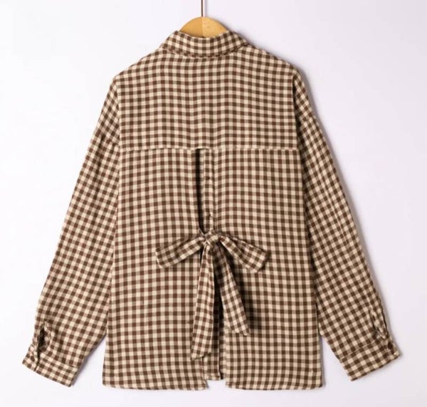 Hemd Beige Geruit