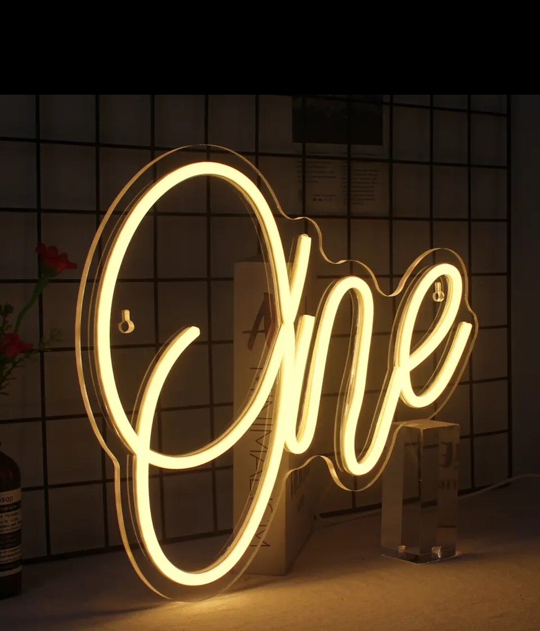 Neon Sign - One
