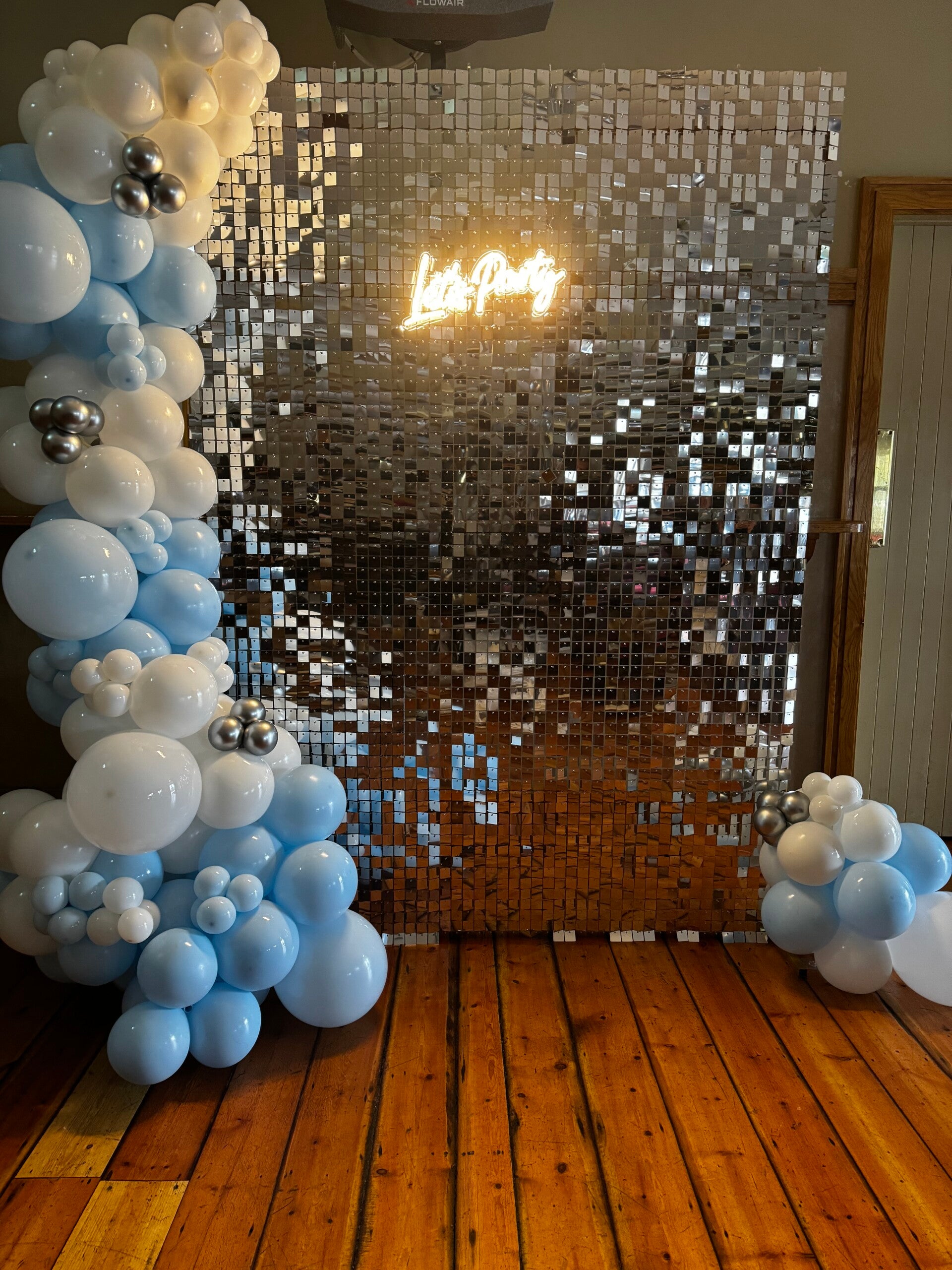 Sequin Wall - Silver