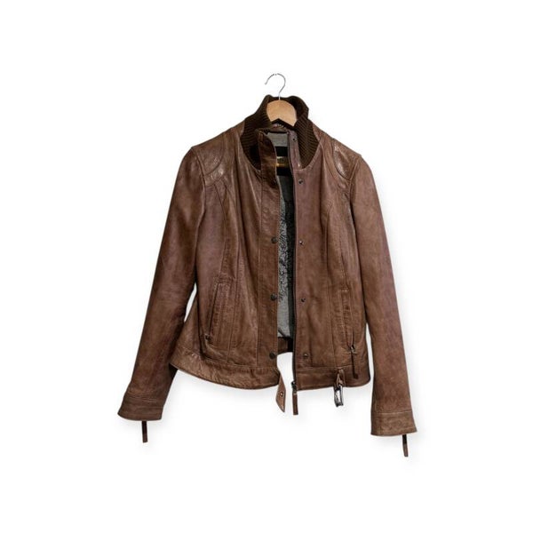 Blouson vintage cuir mouton OAKWOOD Taille S/M