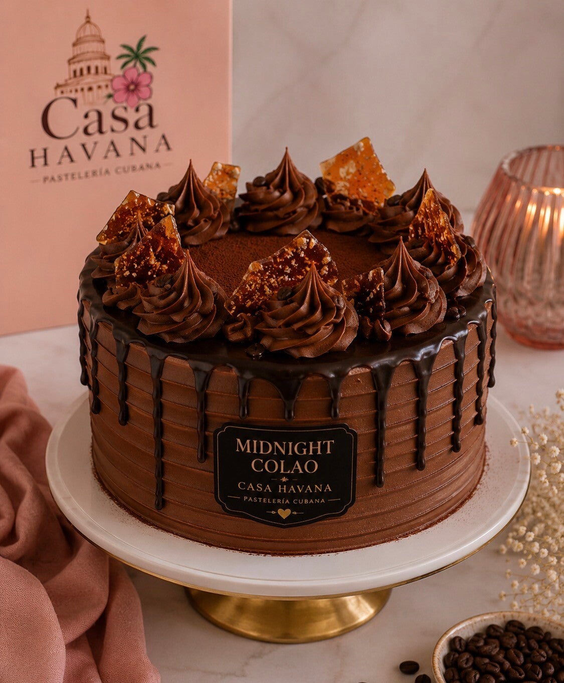 Midnight colao Cake