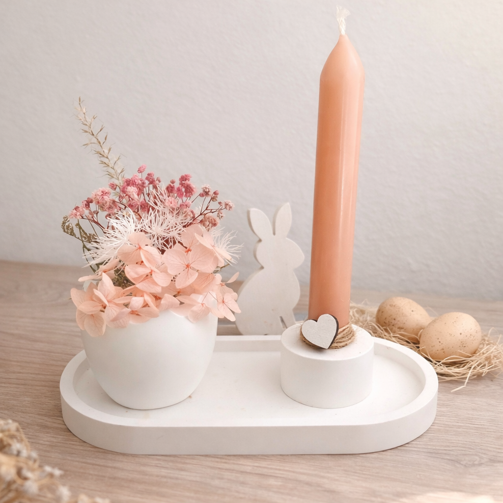 Deko Set „Eierschale & kl. Kerzenhalter“