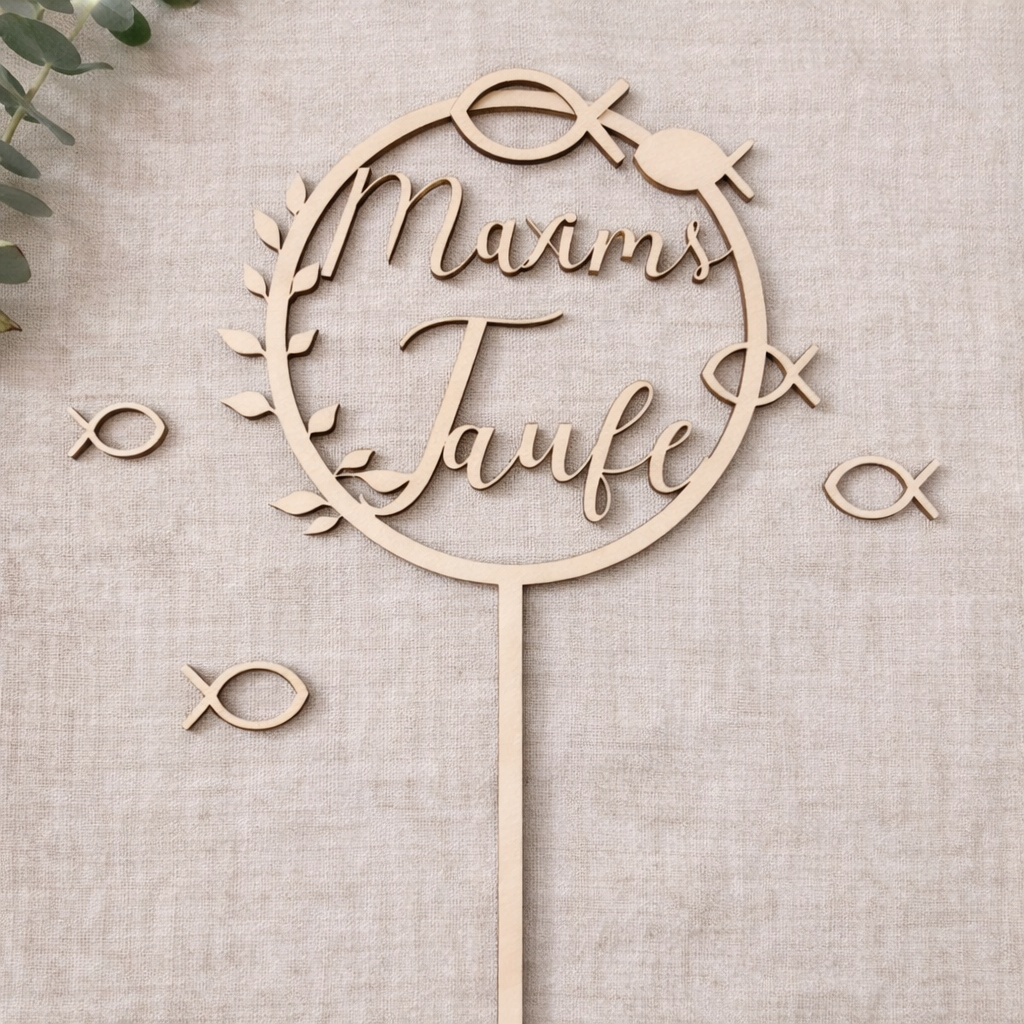Cake Topper Taufe/ Konfirmation/ Kommunion personalisiert