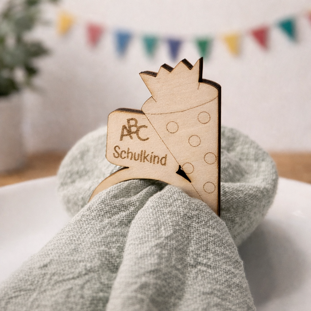 Serviettenringe, Einschulung